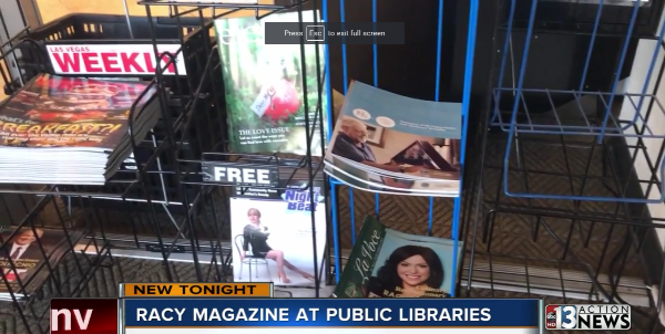Racy Magazine Library Protest