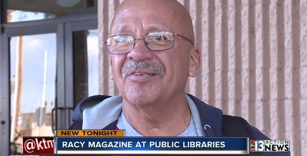 Racy Magazine Library Protest