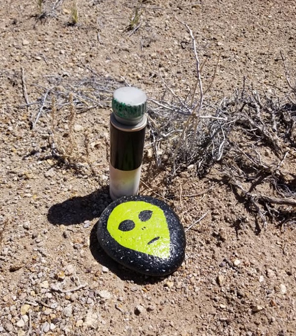 Area 51 Alien Head Geocaching