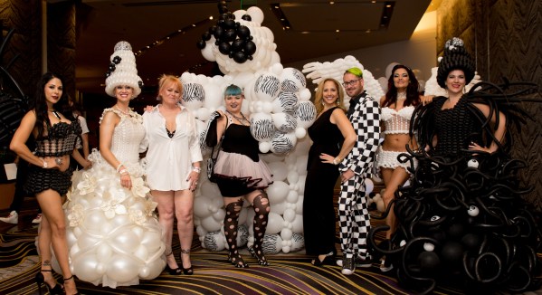 Guests don over-the-top fashions for Black & White Party.jpg