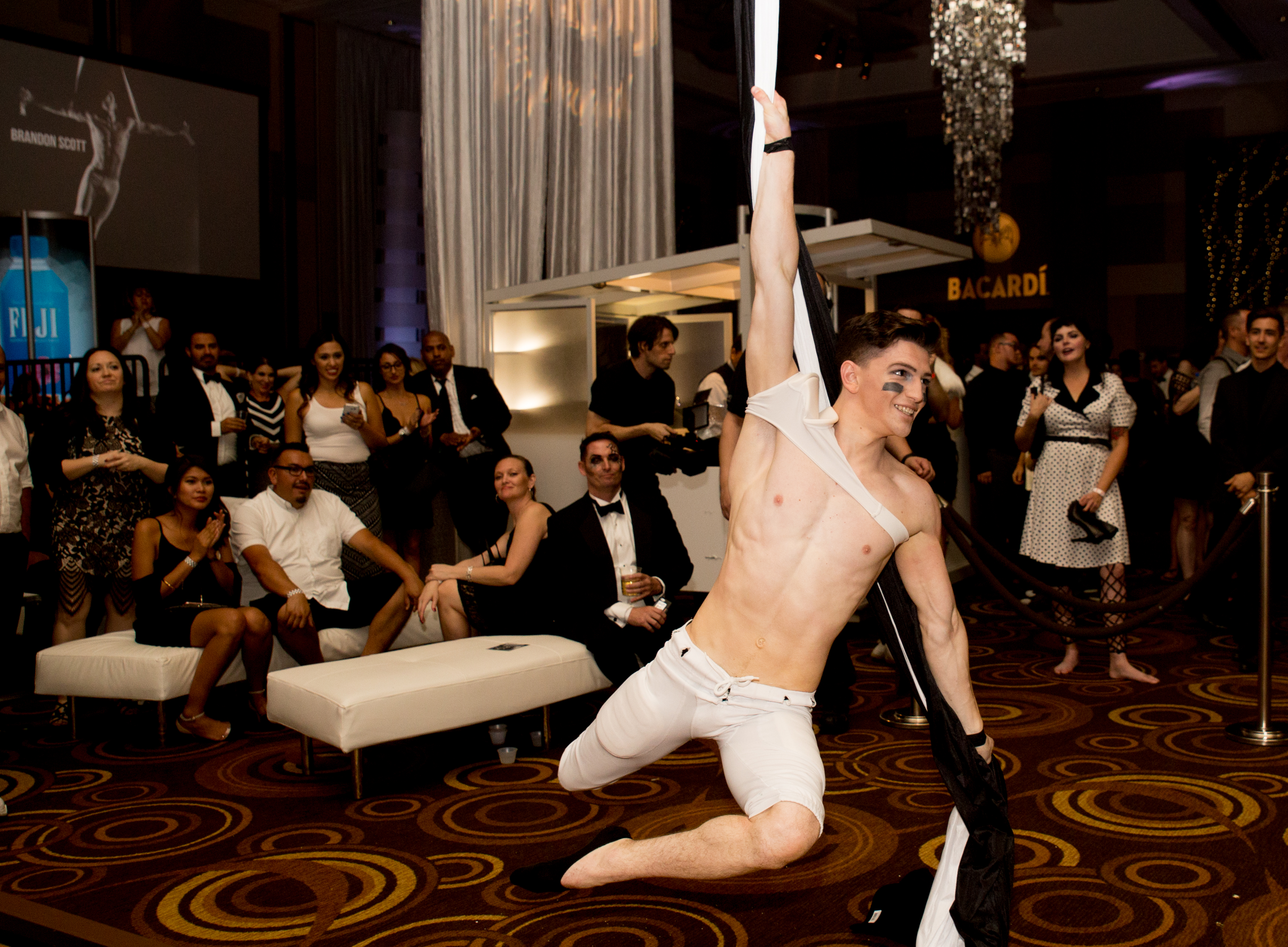 Strip entertainers perform at Black &amp; White Party